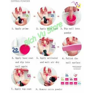 Set 5 chai bột nhúng (15ml/chai)