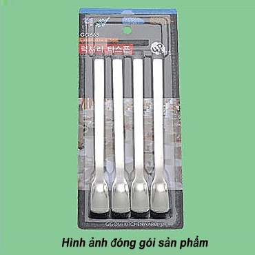 [HÀNG CHÍNH HÃNG]Bộ thìa pha trà, pha cafe bằng thép không gỉ an toàn sức khỏe dài 14cm của GGOMi Hàn Quốc