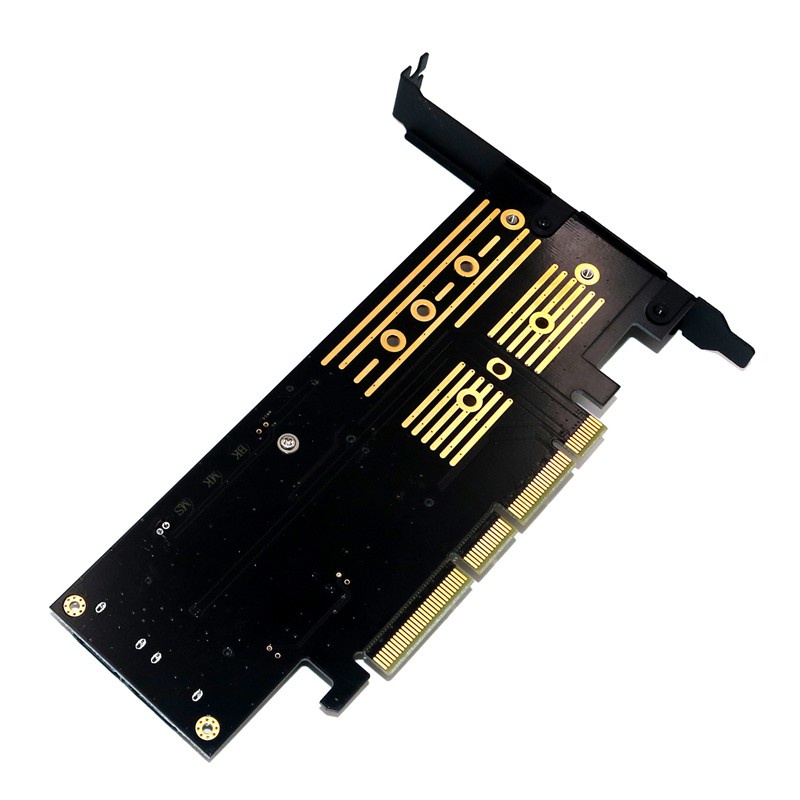 3 in 1 Msata and M.2 NVME SATA SSD to PCI-E 4X and SATA3 Adapter PCIE