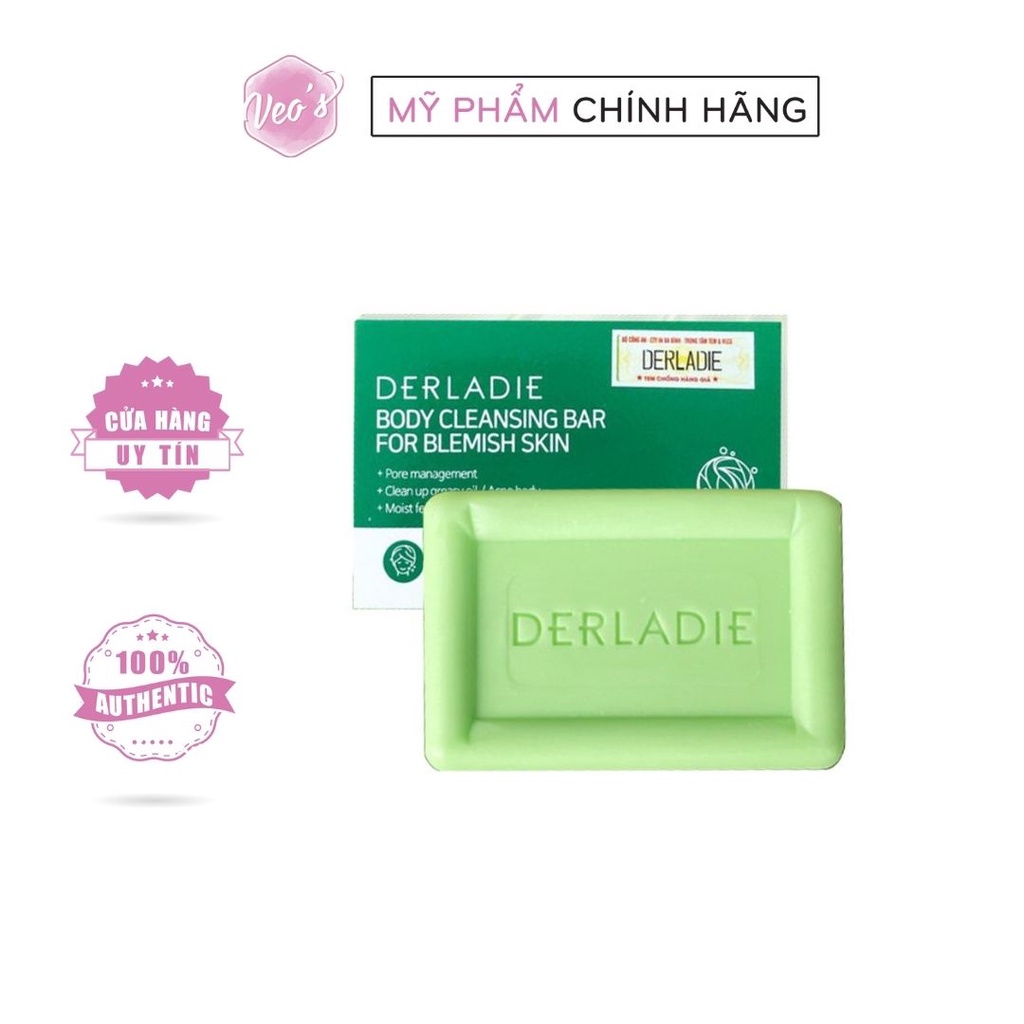 Xà Phòng Giảm Mụn Cơ Thể Sau 7 Ngày Derladie Body Cleansing Bar For Blemish Skin 50g