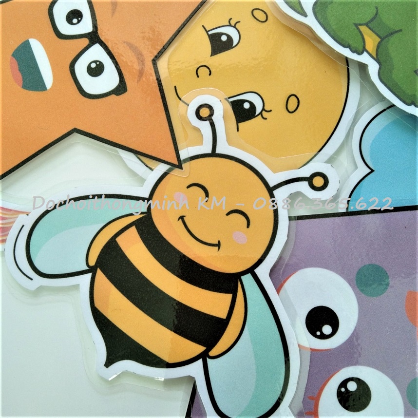 HỌC LIỆU - Matching tìm hình bóng 5 chủ đề hình ảnh lớn cho bé tập ghép