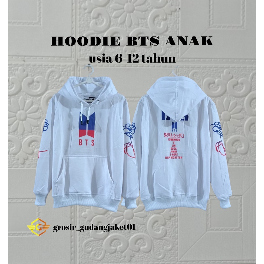 Áo sweater BTS HOODIE cho bé từ 6-12 tuổi