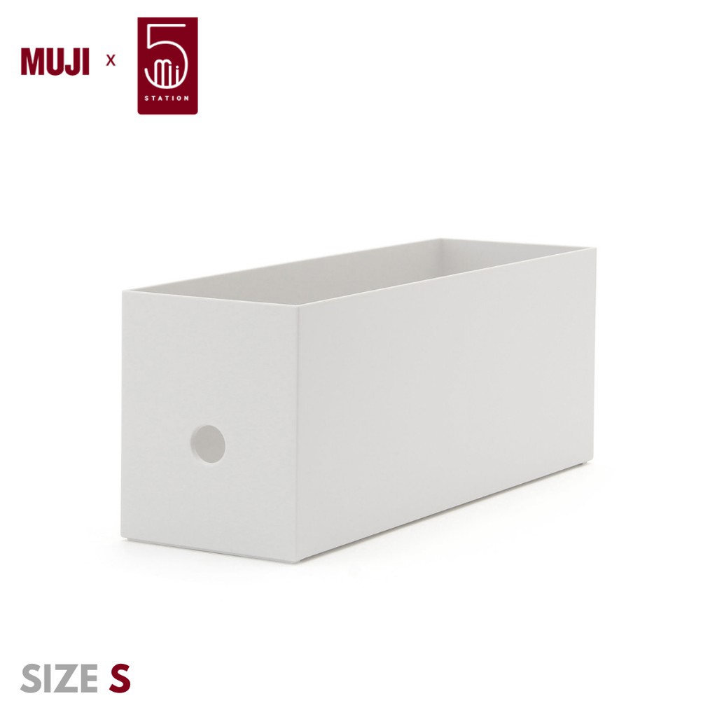 Hộp Đựng Muji Xám Trắng - Hàng Chính Hãng