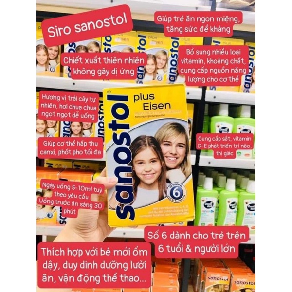 Siro SANOSTOL  460ml nội địa Đức