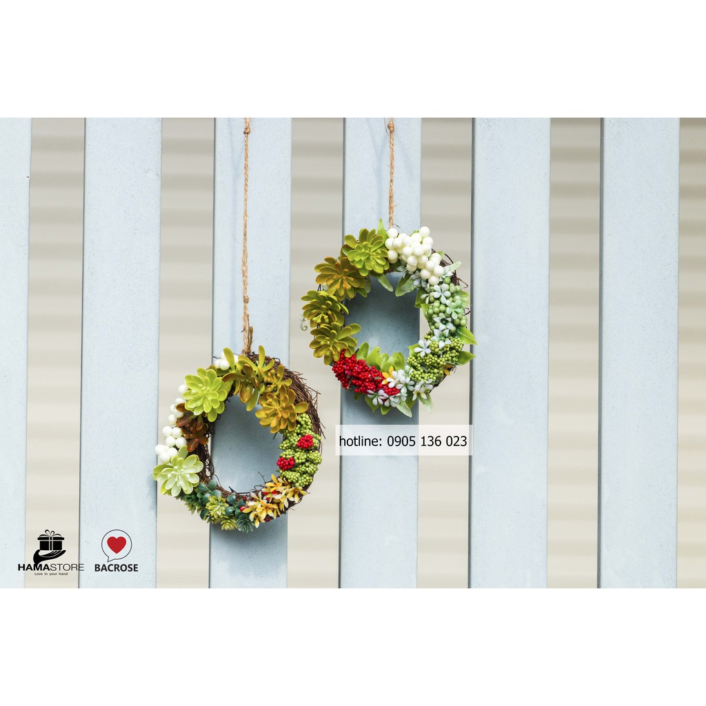 VÒNG TREO CỬA TẾT NGUYÊN ĐÁN NHÂM DẦN 2022 VỚI 2 VÒNG NGUYỆT QUẾ NHỎ