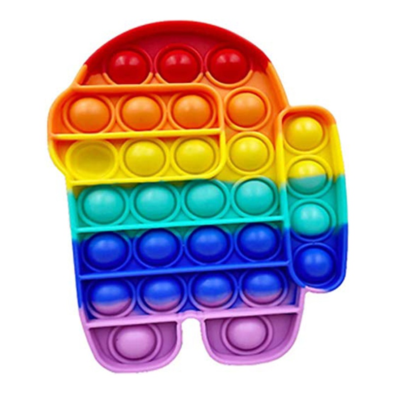 Set 30 Đồ Chơi Silicone Bong Bóng Giảm Căng Thẳng Cho Trẻ Em