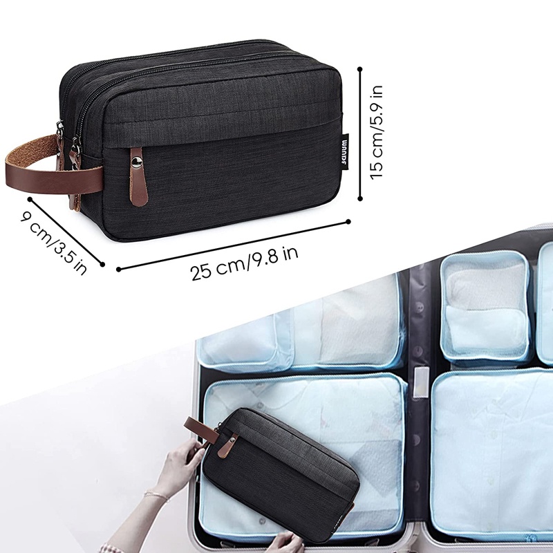 Túi Đựng Dụng Cụ Cạo Râu Trọng Lượng Nhẹ Chống Nước Sức Chứa Lớn Cho Nam Và Nữ