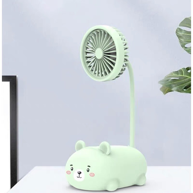 PVN25503 Quạt sạc mini để bàn hình thú ngộ nghĩnh T2 .