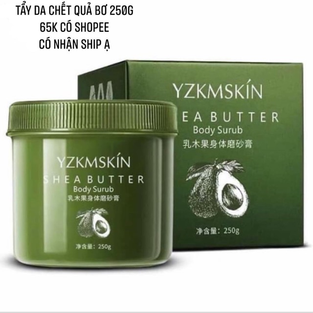 Tẩy da chết tinh chất quả bơ