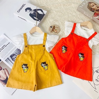 Set áo yếm cho bé gái