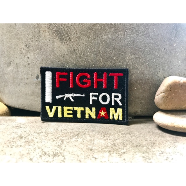 PATCH DÁN BALO JIC -  I FIGHT FOR VIETNAM