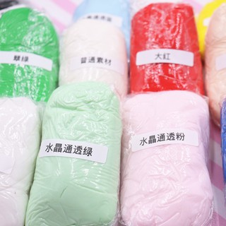 Free shipping resin clay material clay colored clay 100g translucent clay free baked soft clay bread clay meaty doll