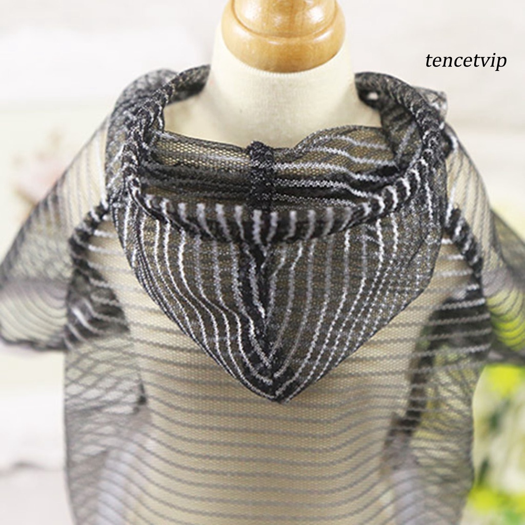 Áo Chống Nắng Có Mũ Trùm Đầu Bằng Polyester In Họa Tiết Mùa Hè Cho Cún Cưng