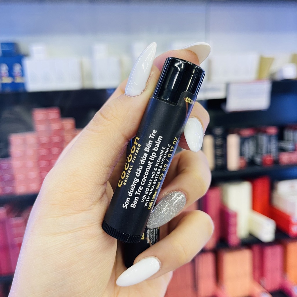 Son Dưỡng Dầu Dừa Bến Tre COCOON BEN TRE Coconut Lip Balm 5G