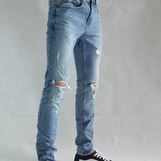 QUẦN PACSUN LIGHT RIPPED STACKED SKINNY chính hãng