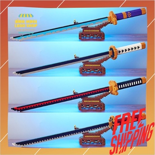 Kiếm Đồ Chơi Katana Linkgo, Lego One Piece Lắp Ráp Mô Hình Kiếm Zoro Sáng Tạo Trí Tuệ Thông Minh Cho Bé
