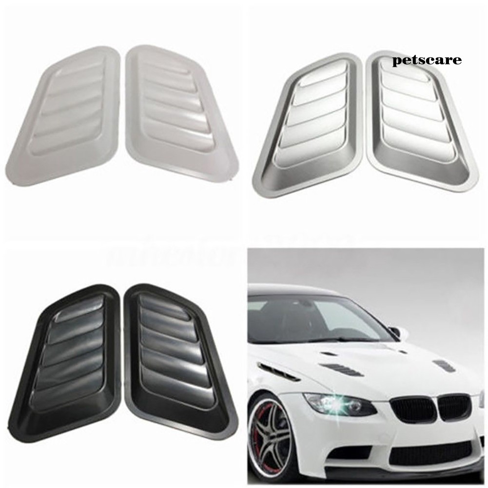 1 cặp miếng dán lỗ thông hơi gắn cản trước xe hơi TURBO chất lượng cao