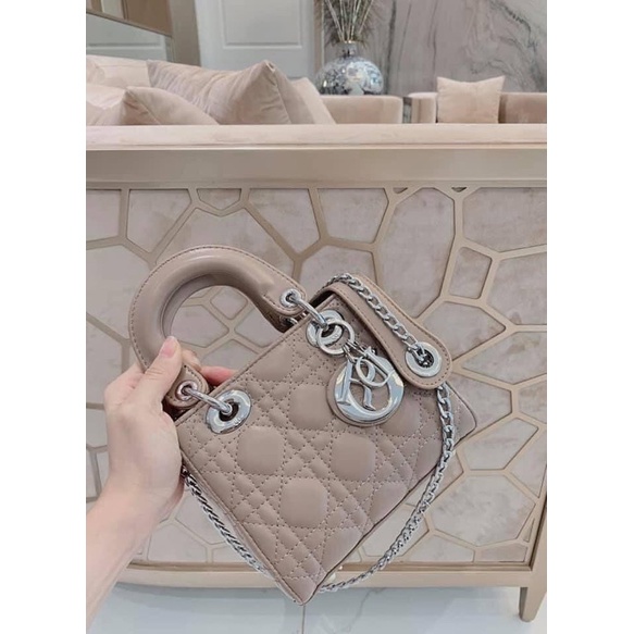 Túi Diiii o sz 18 cm full bõ kèm 2 dây đeo, da lì - kèm ảnh thật HANA BAG