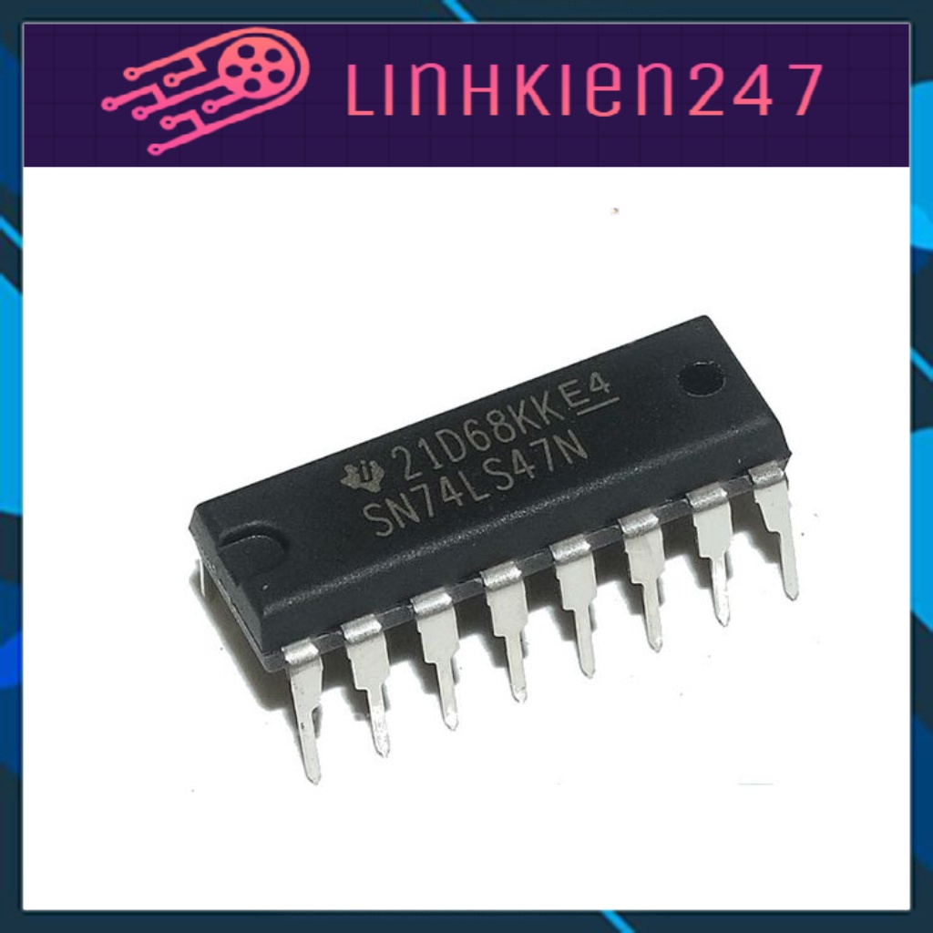 IC GIải Mã 74LS47 DIP16