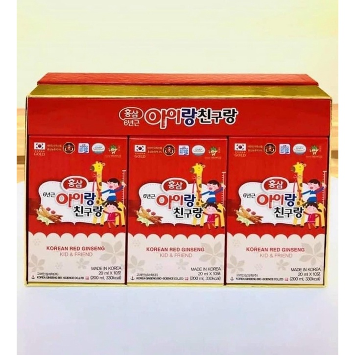 Hồng Sâm Baby Bio Hàn Quốc 30 Gói X 20Ml