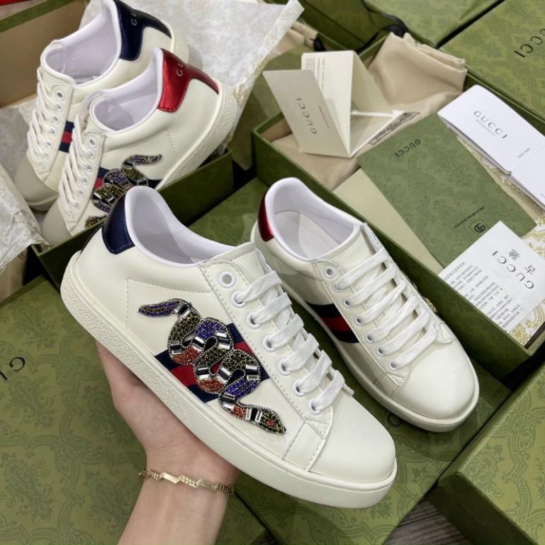 (Hàng trung 11 XỊN) 🎁Giày thể thao Gucci rắn đính đá cao cấp nam nữ