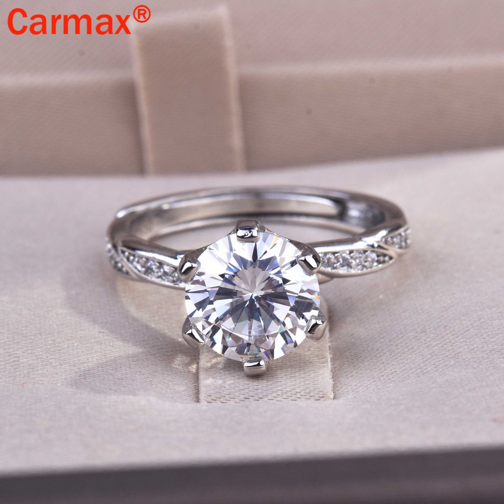 Nhẫn Họa Tiết Moissanite Cổ Điển Thời Trang