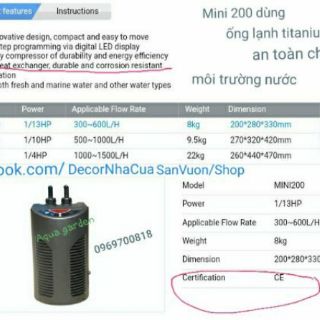 Máy lạnh nước hồ cá resun
