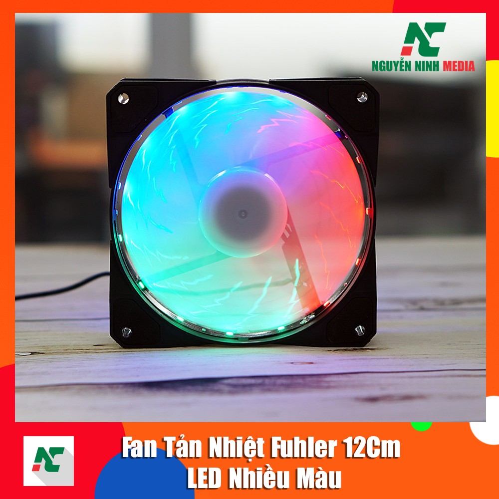 Fan Tản Nhiệt Fuhler 12Cm LED Nhiều Màu (RED - GREEN - BLUE) - Hàng Chính Hãng