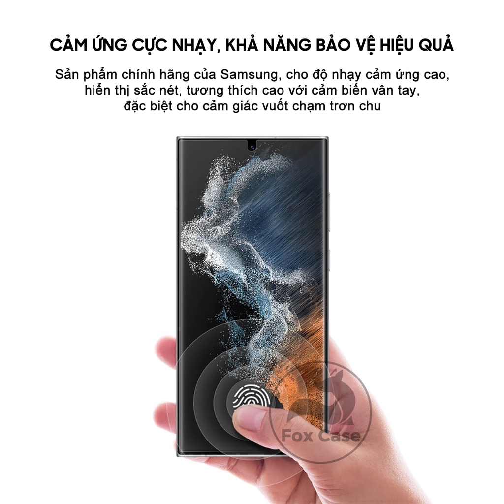 Bộ 2 miếng dán màn hình S23 Ultra, S23 Plus, S23, S22 Ultra chính hãng, có bán lẻ 1 miếng - Fox Case