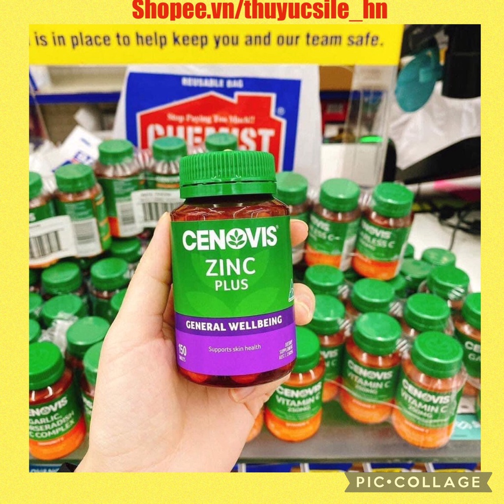 Cenovis Zinc Plus 150 viên hỗ trợ chức năng hệ thống miễn dịch khỏe mạnh