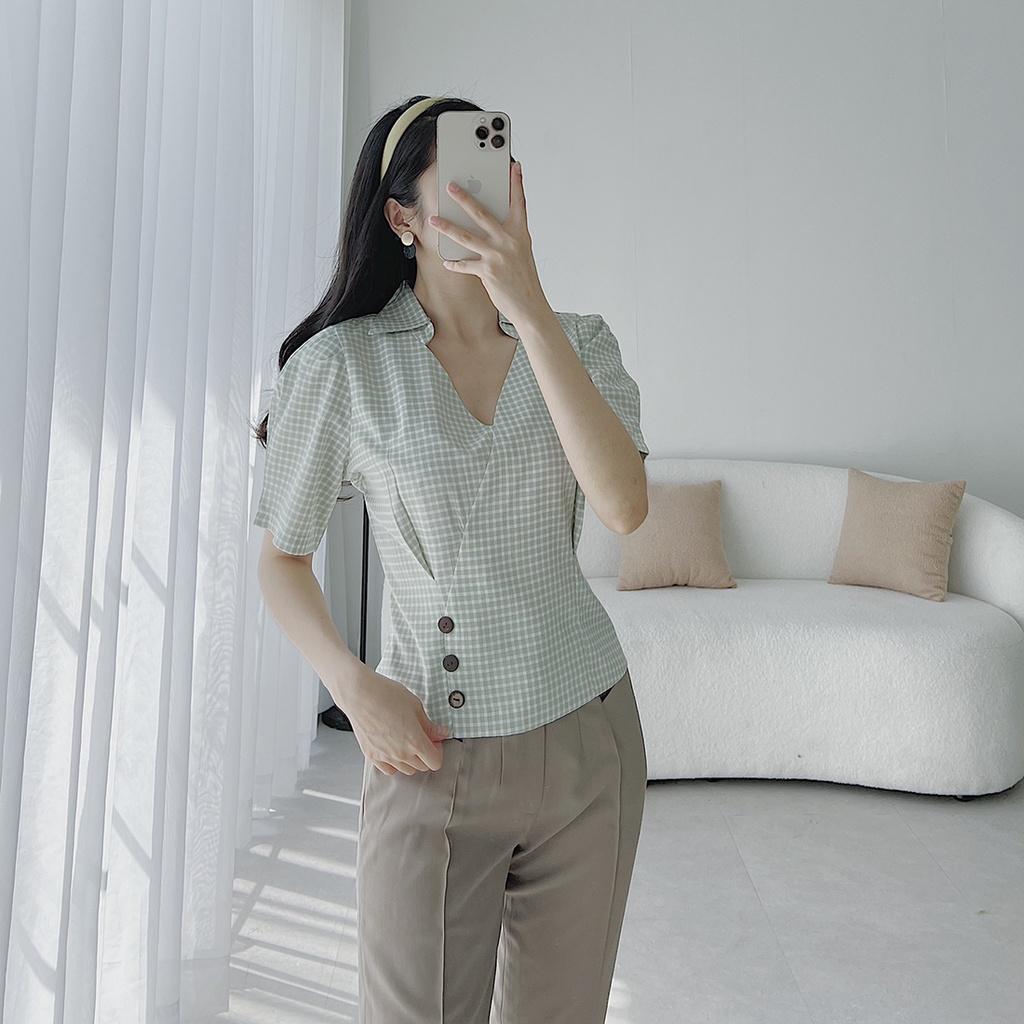 Quần tây công sở nữ lưng cao ống xẻ công sở thời trang Eden dáng ôm body đường may tỉ mỉ - Q014