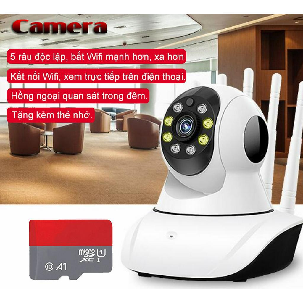 CRONY TC99-DC2S3 5G Wifi 4MP Camera IP HD Hai Mắt 390 Mini Trong Nhà An Ninh 5 Râu 3.0 Full HD Thẻ nhớ có màu ban đêm