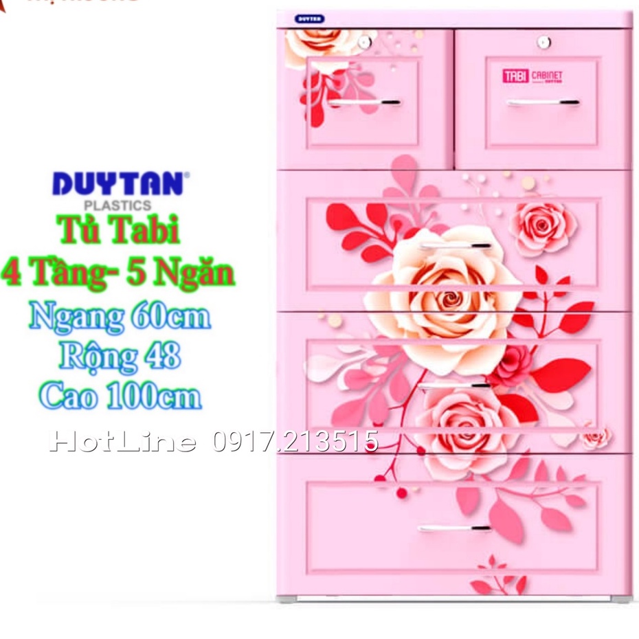 ☎️ HOẢ TỐC 2H Tp.HCM ☎️ Tủ nhựa duy tân TABI 4 Tầng-5 Ngăn - HOA NGỌC
