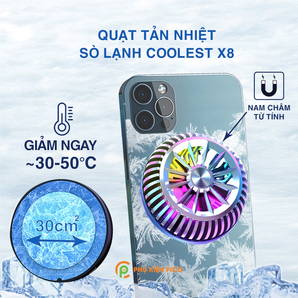 Quạt tản nhiệt điện thoại máy tính bảng X36 Pro / SL05 / Memo CX03 / X13 sò lạnh nam châm có sạc không dây