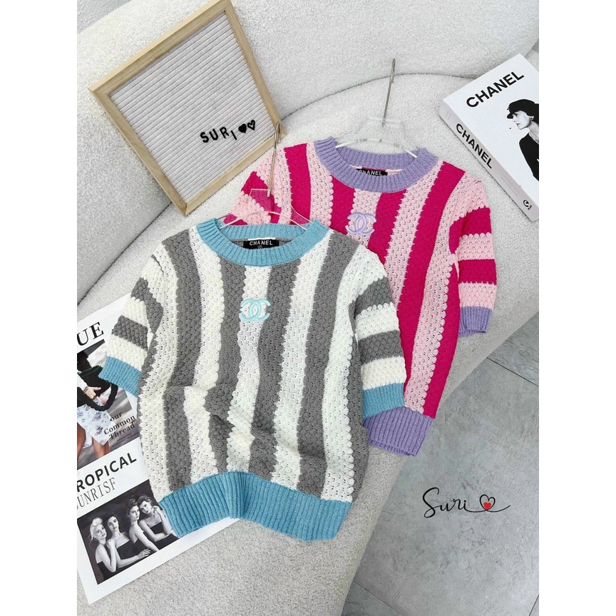 Áo cộc Quảng châu phối kẻ thêu X