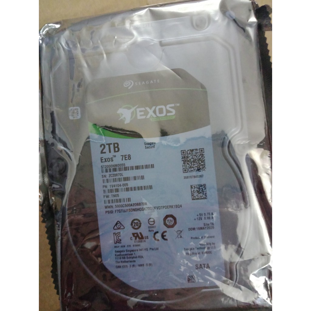 Ổ cứng HDD Seagate Exos 7E8 2TB 512n SATA (ST2000NM0055) | BigBuy360 - bigbuy360.vn
