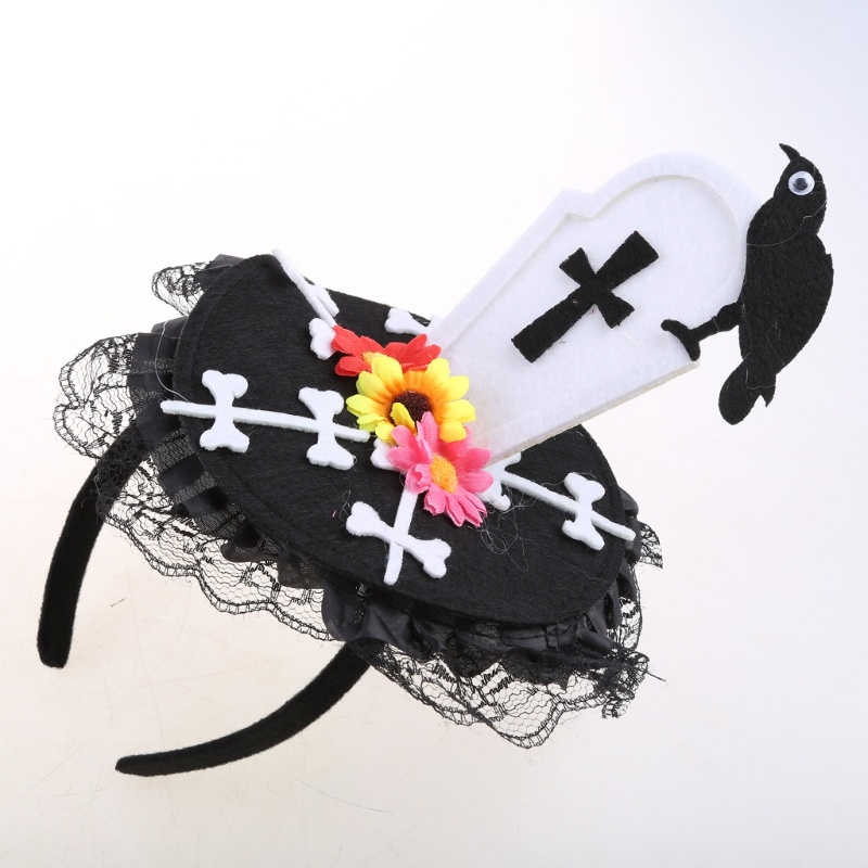 Flgo Băng Đô Phong Cách Halloween Đính Đá Độc Đáo