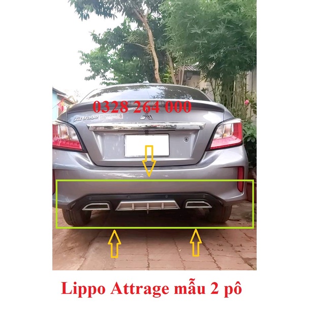 Líp chia pô, Lippo, Líp po xe Mitsubishi Attrage 2016- 2022