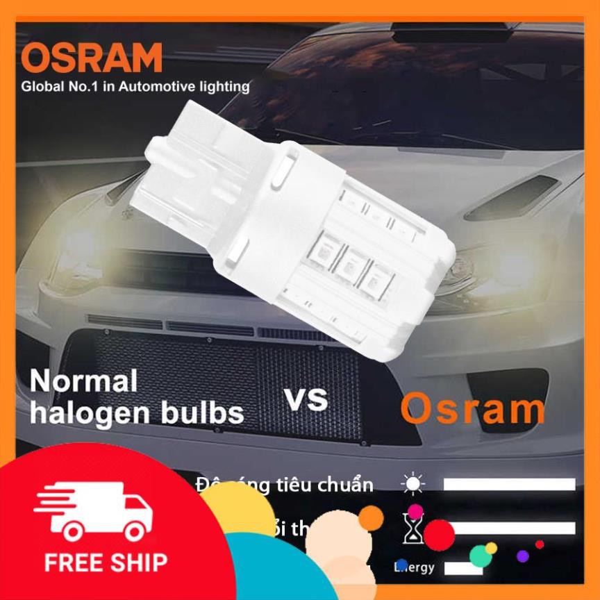 Giảm giá + Free Ship Bóng đèn led chân ghim nhỏ OSRAM STANDARD RETROFIT W21W 12v màu đỏ