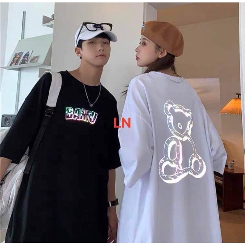 Áo phông gấu phối in 2 mặt BANTU DA6