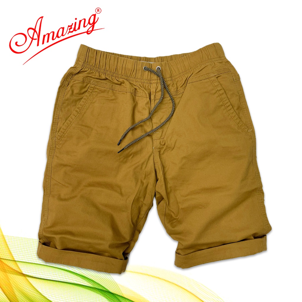 Bigsize, Short Amazing kaki lưng thun, quần lửng cao cấp, màu đen và trắng trẻ trung, chất vải co giãn nhẹ