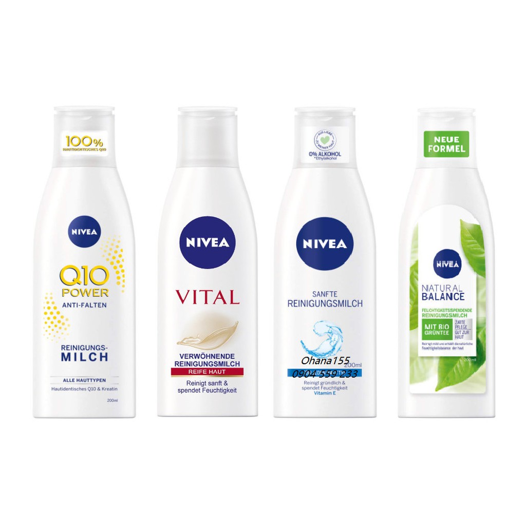 Sữa rửa mặt Nivea Q10 Power chống lão hóa 200ML – Nội địa Đức