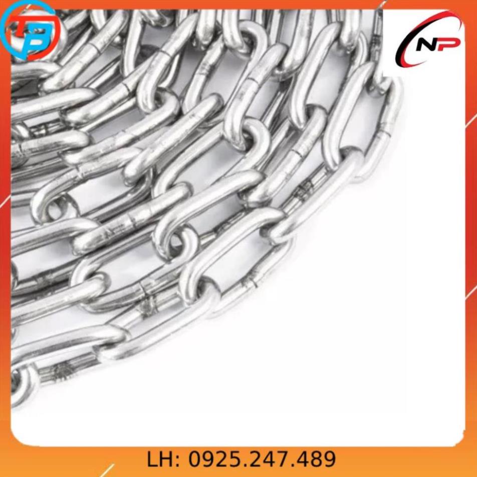 Dây Xích Sắt Mạ Kẽm 6mm(li).Sử dụng cho gia đình,công trình và xí nghiệp.Kimkhinhatphat