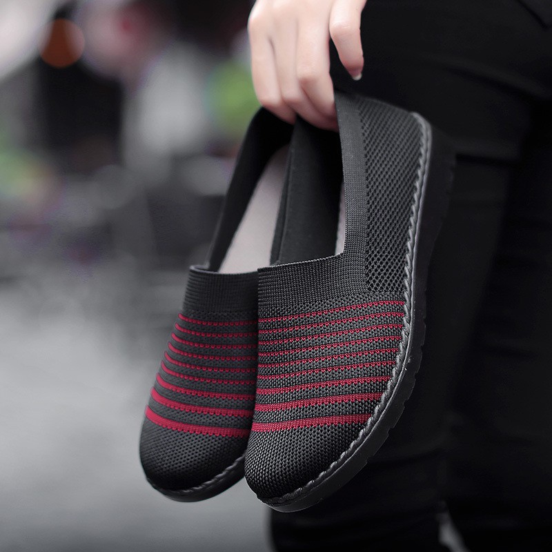 Giày búp bê, giày lười nữ Hàn Quốc bằng vải thoáng khí, đế chống trượt, siêu êm - LIG001