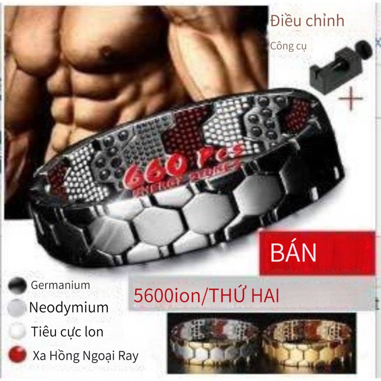 Vòng Đeo Tay Hình Lục Giác Nhiều Điểm Có Thể Tháo Rời Chăm Sóc Sức Khỏe Cho Nam