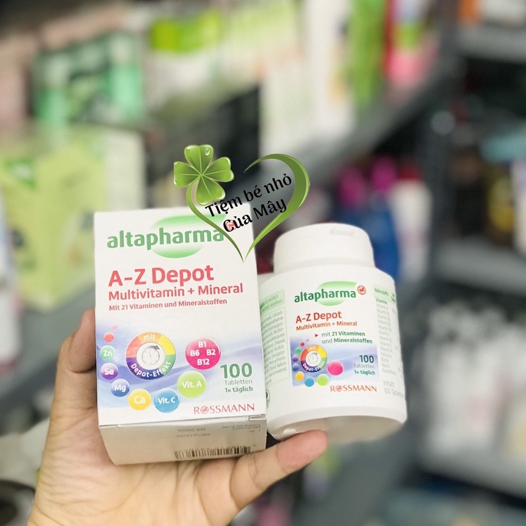 Viên uống vitamin tổng hợp Altapharma AZ - 100 viên hàng Đức