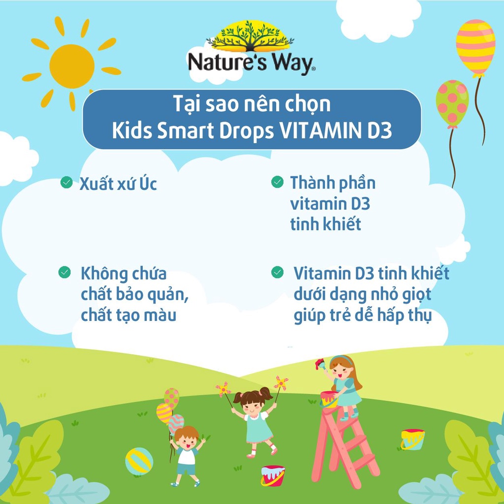 Men vi sinh cho bé Nature's Way Probiotic 20ml, siro uống bổ sung vitamin - Monnie Kids