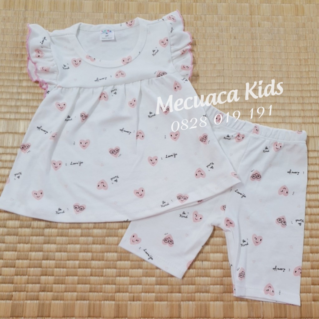 [2-6y] [CHỌN MẪU] Bộ hè cotton bozip cánh tiên cho bé gái