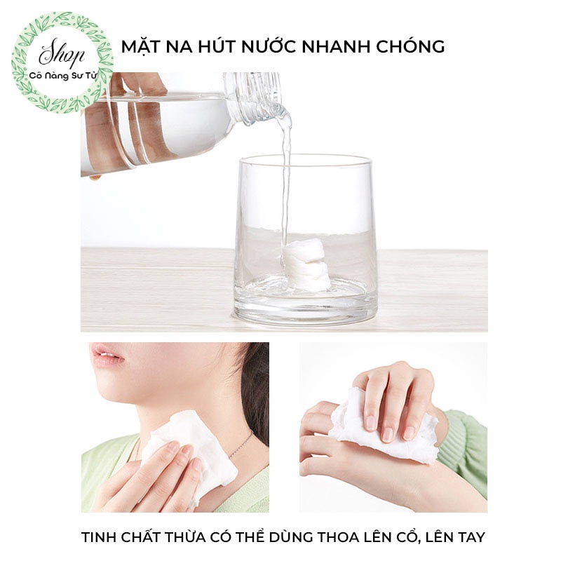 Mặt nạ giấy nén viên kẹo MAYCREATE nội địa Trung - sợi cotton cao cấp co giãn tốt, mặt thoáng khí - Cô nàng sư tử