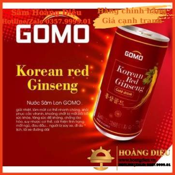 Sâm Hoàng Diệu - Nước sâm lon Hàn Quốc GOMO 75ml x 30 lon/ thùng
